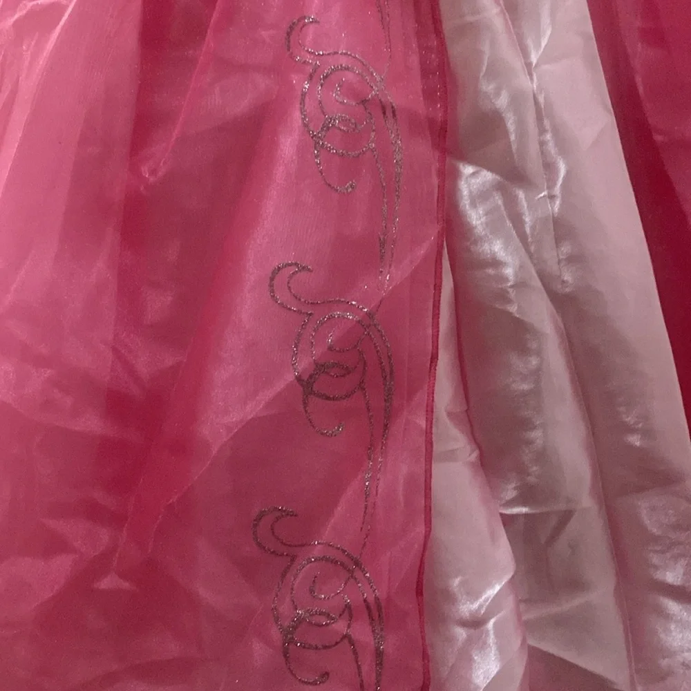 Disney Princess Aurora Sleeping Beauty Costume Dress Up Gown Pink Size Small 5/6
